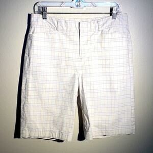 Dockers Plaid ideal fit metro Bermuda Shorts 10